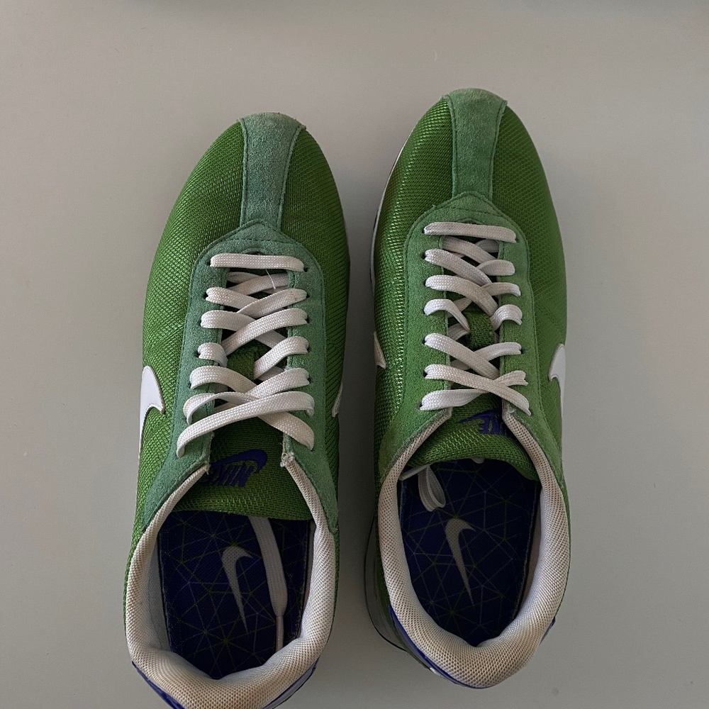 RARE Nike Womens Air Match 324863-311 Athletic Sneakers Green Blue Womens Sz 6.5